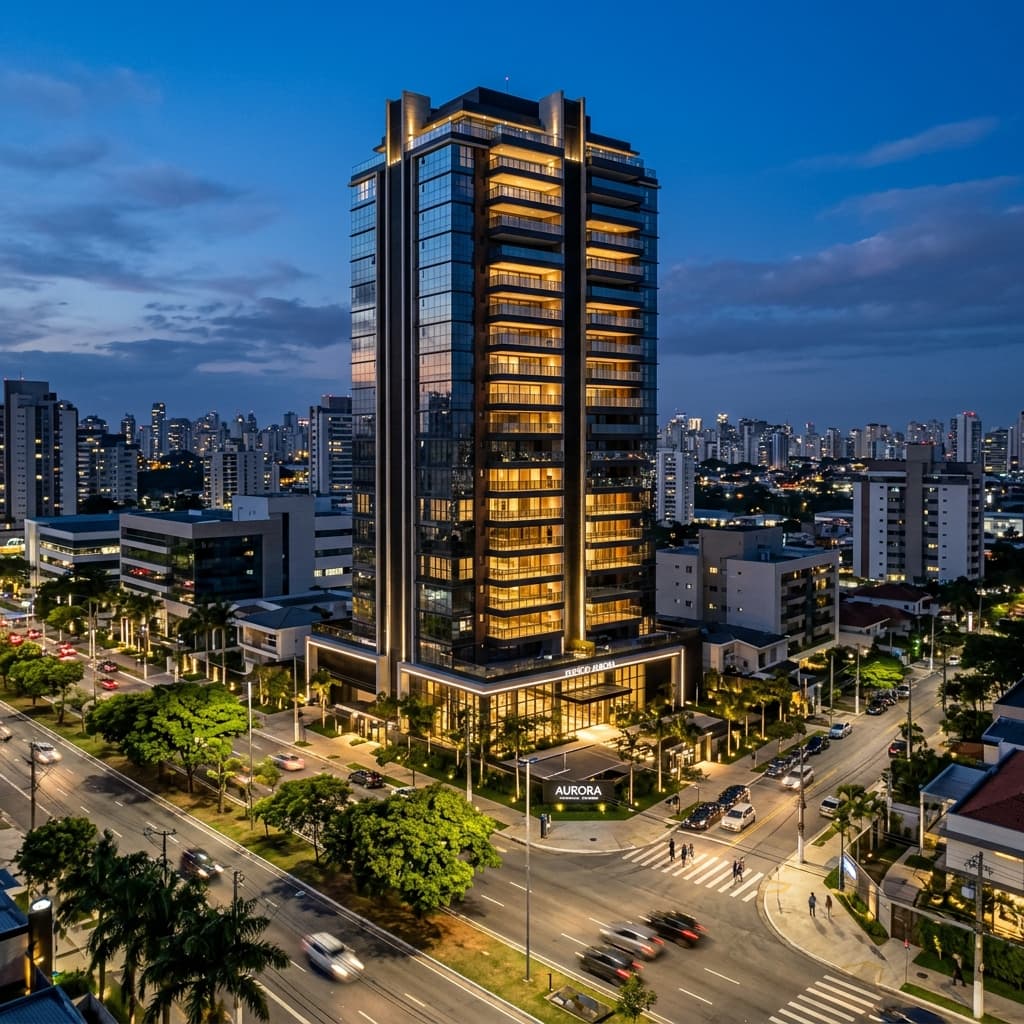 Sala de apartamento de alto padrão em Alphaville